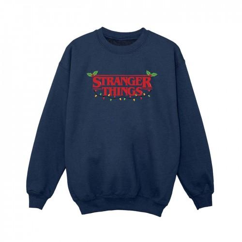 Pertemba FR - Apparel Netflix Boys Stranger Things Christmas Lights Sweatshirt