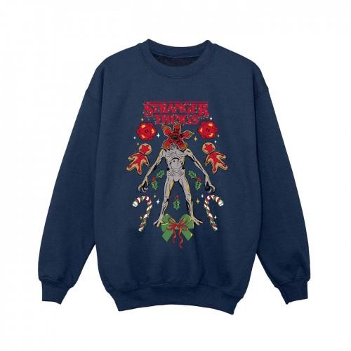 Pertemba FR - Apparel Netflix Boys Stranger Things Christmas Demogorgon Sweatshirt