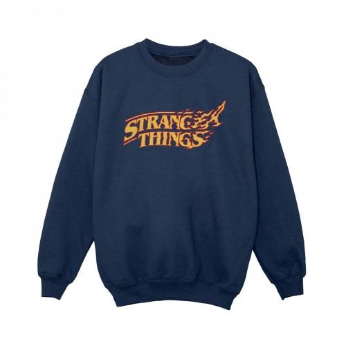 Pertemba FR - Apparel Netflix Boys Stranger Things Logo Breaking Sweatshirt