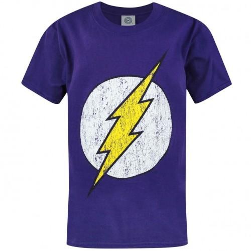 DC Comics Boys The Flash Distressed Logo T-Shirt