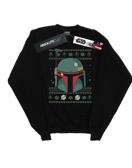 Star Wars Boys Boba Fett Christmas Sweatshirt