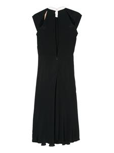 Nº21 Midi-jurk van crêpe - Zwart