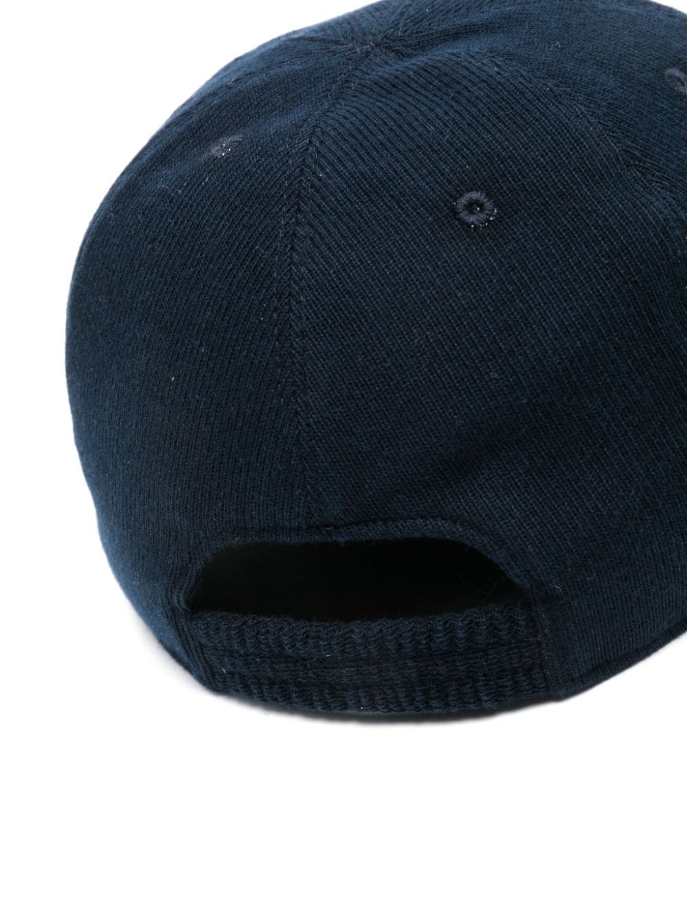 Kiton embroidered-logo cotton baseball cap - Blauw