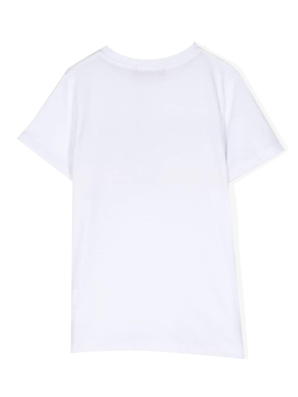 Aigner Kids logo-print cotton T-shirt - Wit