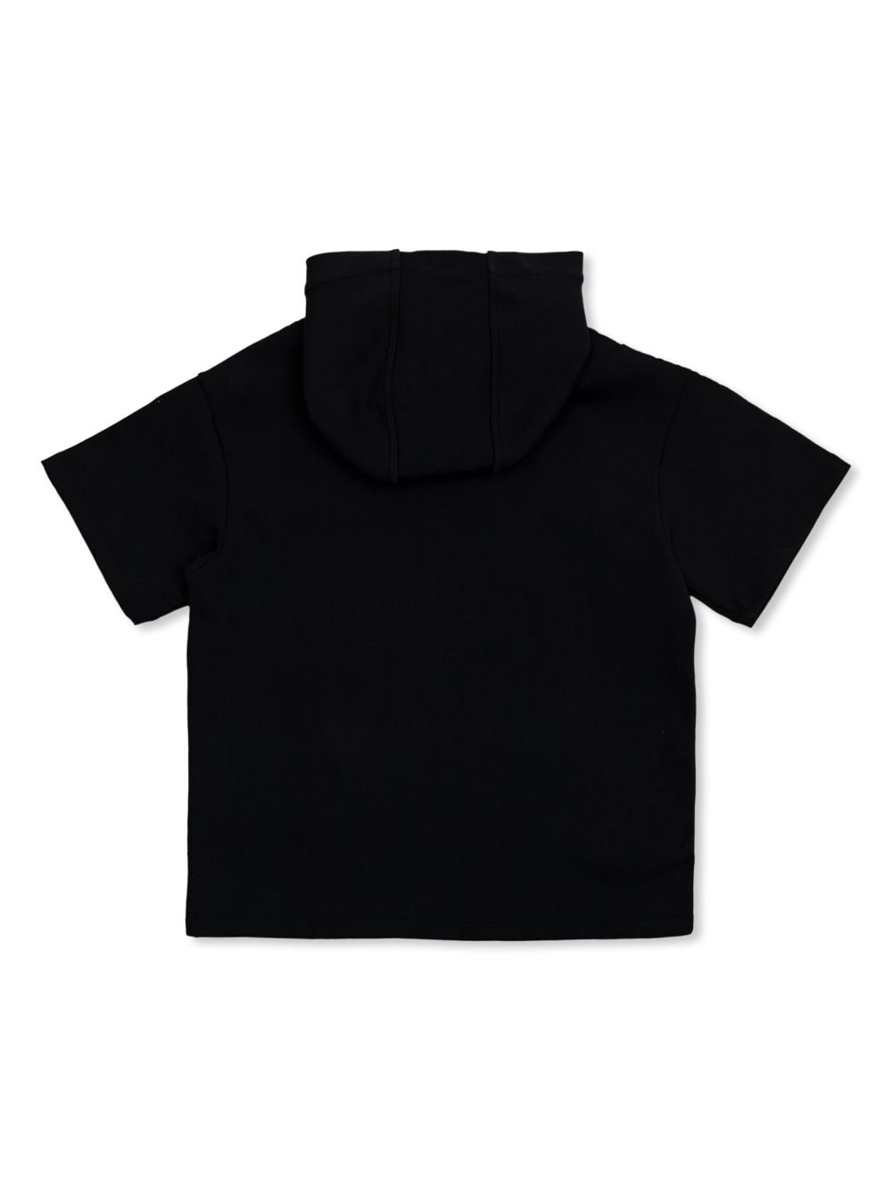Balmain Kids logo-appliqué hooded T-shirt - Blauw