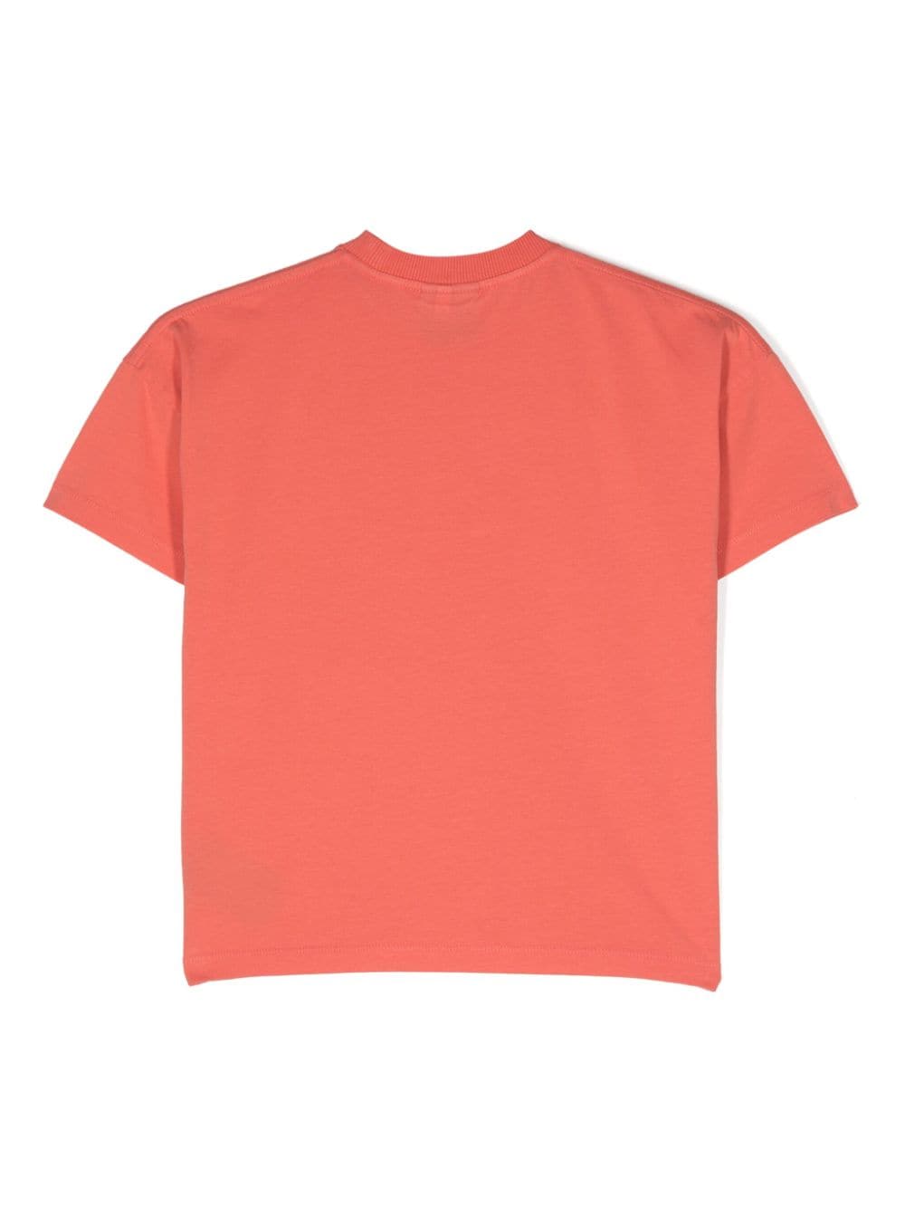 Marcelo Burlon County Of Milan Kids logo-embroidered cotton T-shirt - Oranje