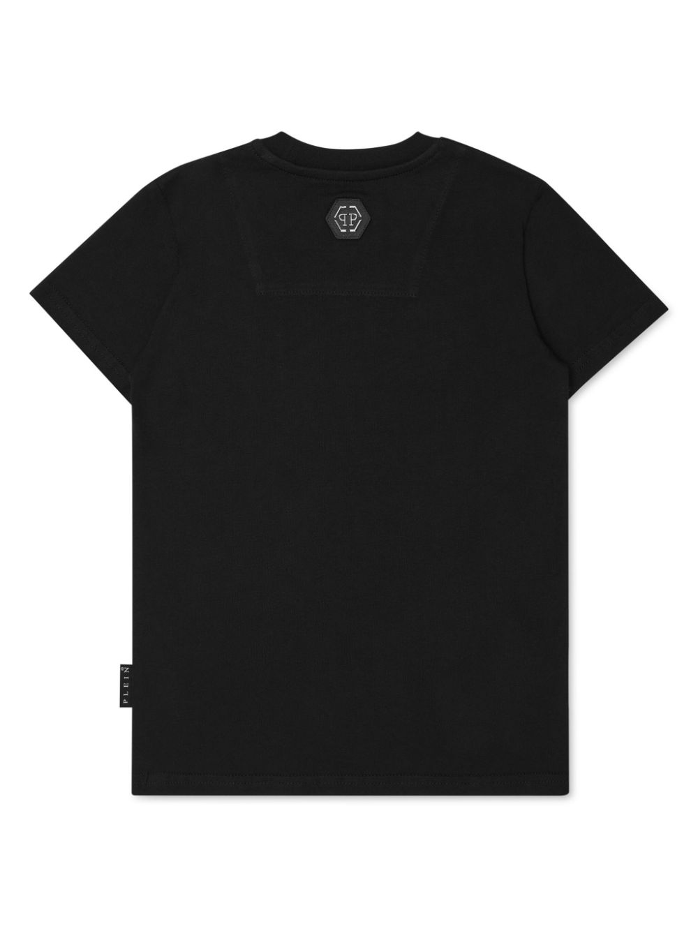 Philipp Plein T-shirt verfraaid met kristallen - Zwart