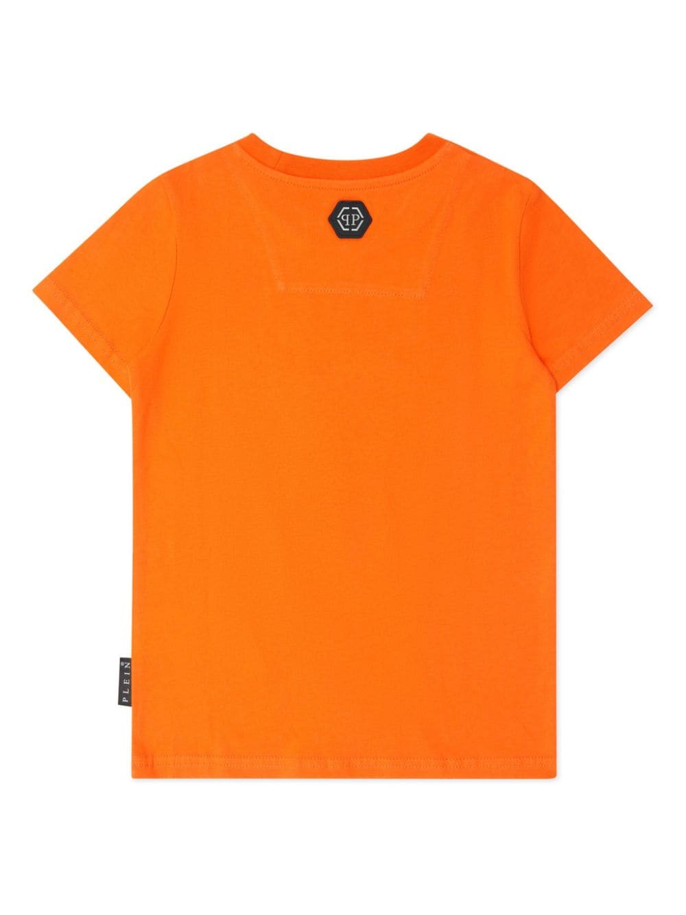 Philipp Plein T-shirt verfraaid met kristallen - Oranje