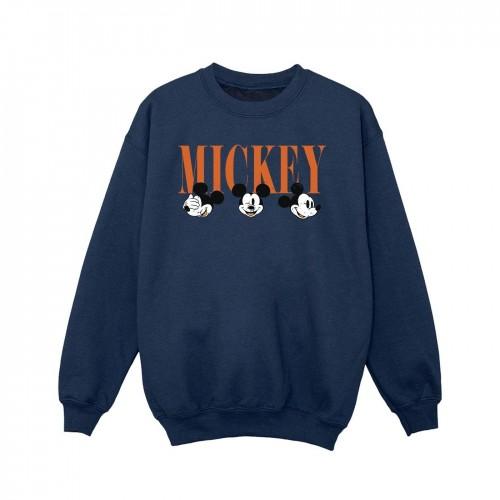 Disney Girls Mickey Mouse Faces Sweatshirt