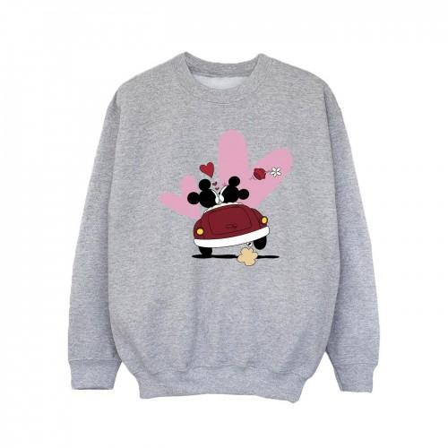 Disney Girls Mickey Mouse Car Print Sweatshirt