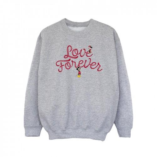 Disney Girls Mickey Mouse Love Forever Sweatshirt