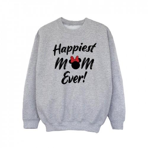 Disney Girls Minnie Mouse Happiest Mom Ever Sweatshirt