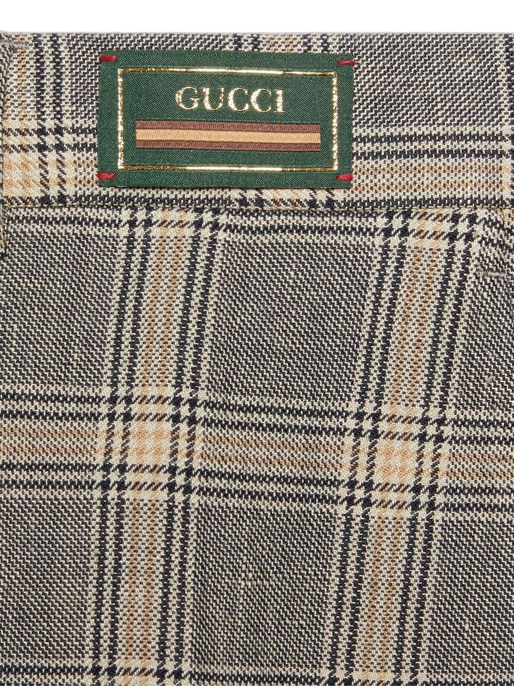 Gucci Geruite pantalon - Grijs