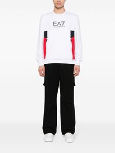Ea7 Emporio Armani Sweater met logoprint - Wit