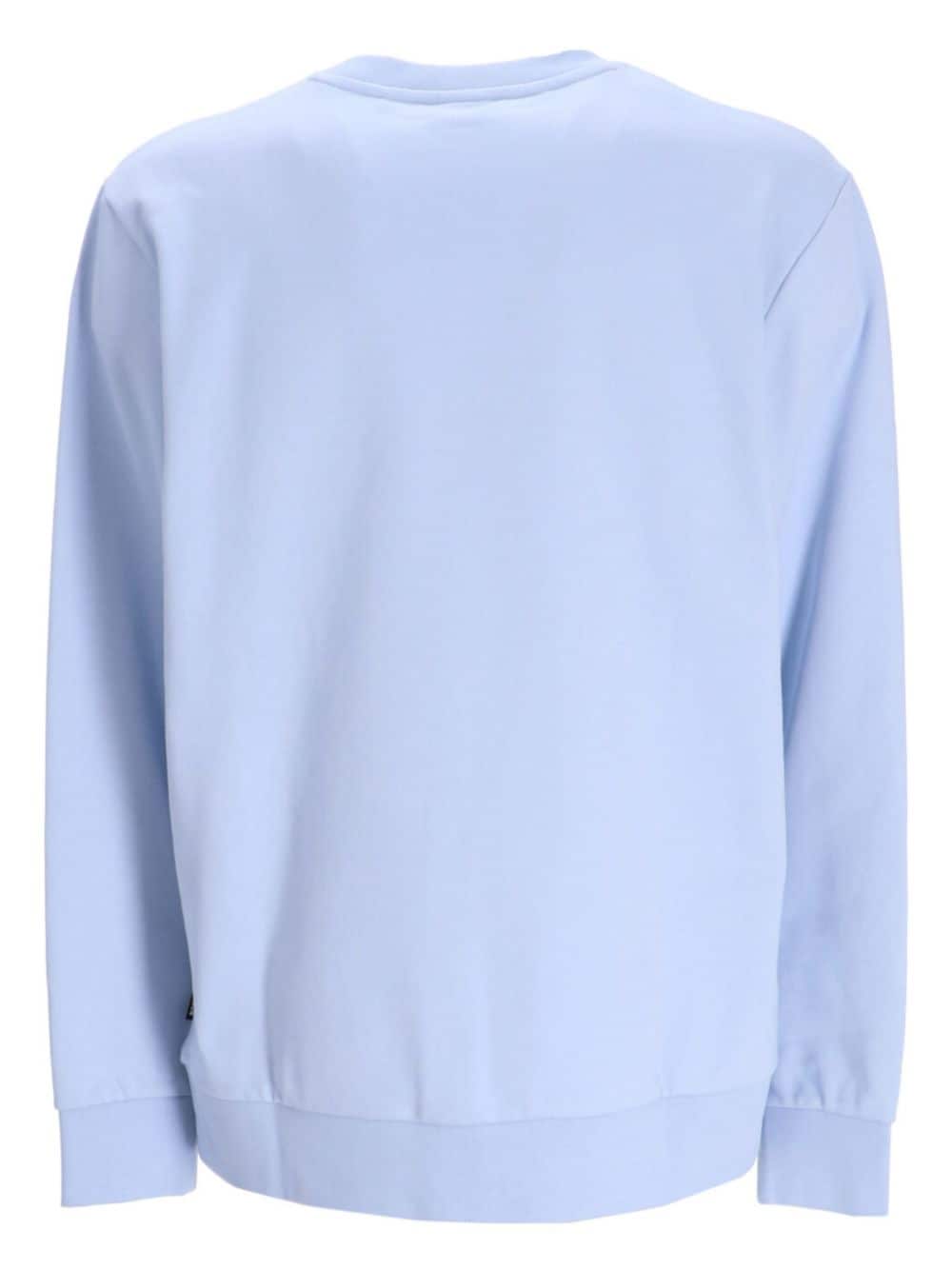 BOSS Sweater met logoprint - Blauw