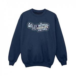 Pertemba FR - Apparel Willy Wonka Boys Chocolate Factory Logo Sweatshirt