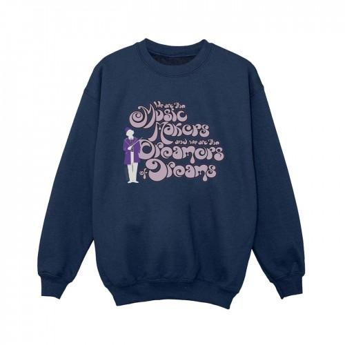 Pertemba FR - Apparel Willy Wonka Boys Dreamers Text Sweatshirt