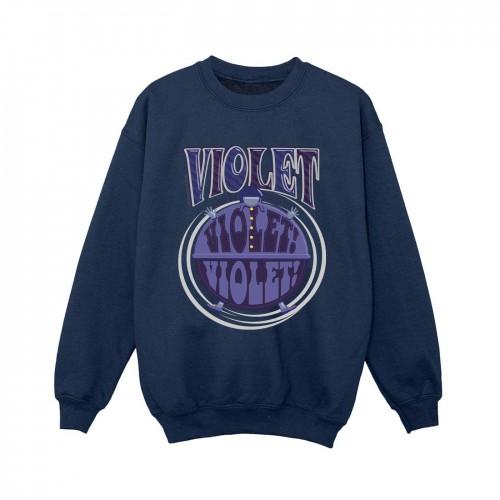 Pertemba FR - Apparel Willy Wonka Boys Violet Turning Violet Sweatshirt