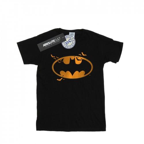 DC Comics Girls Batman Halloween Logo Cotton T-Shirt