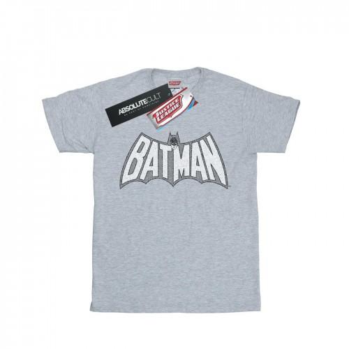 DC Comics Girls Batman Retro Crackle Logo Cotton T-Shirt