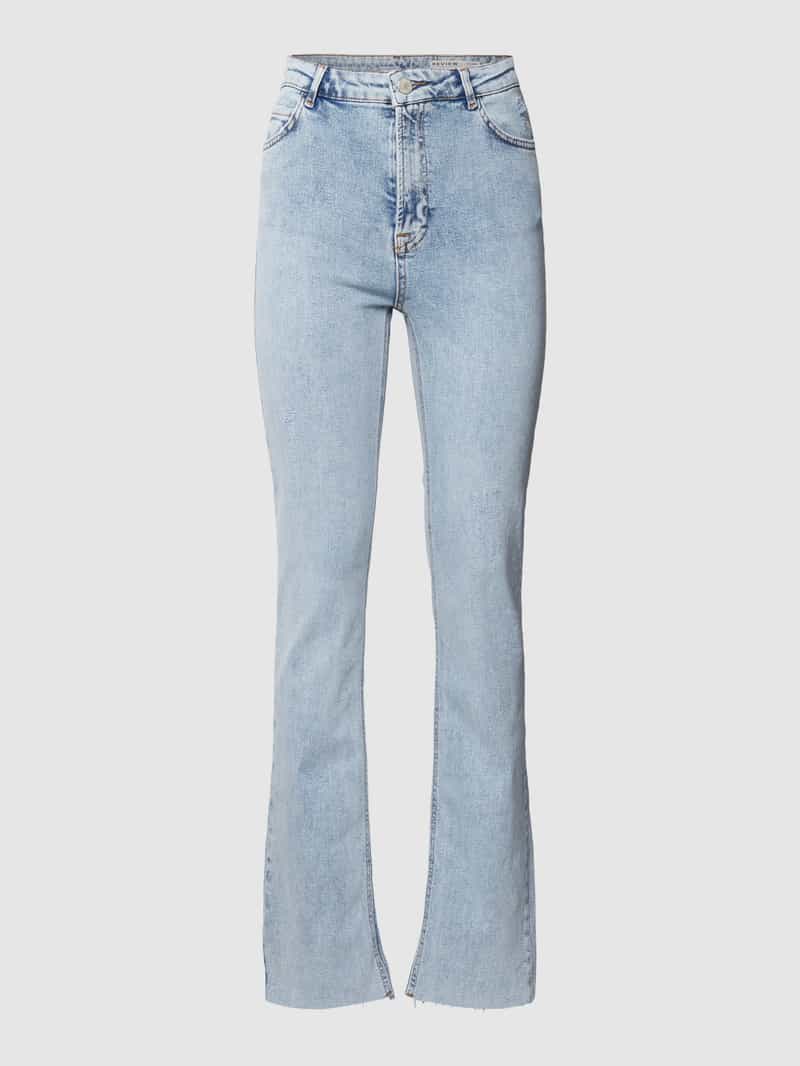 Review Skinny fit jeans in used-look