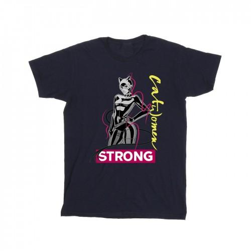 DC Comics Girls Batman Catwoman Strong Cotton T-Shirt