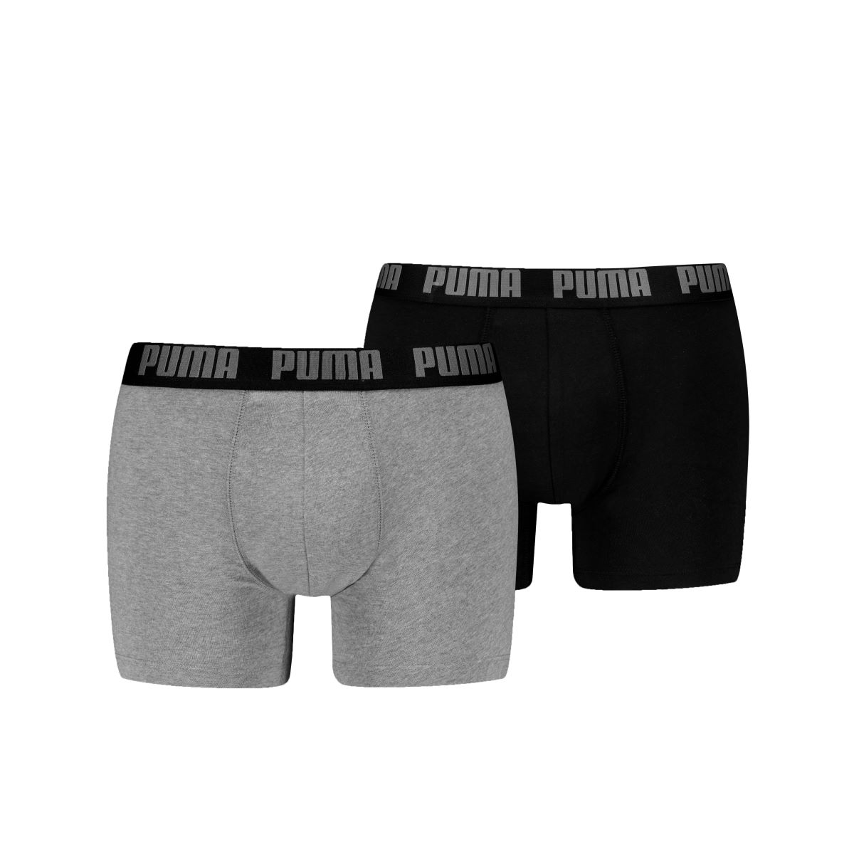 Puma Boxershorts Everyday Basic 2-pack Grey Melange / Black-S