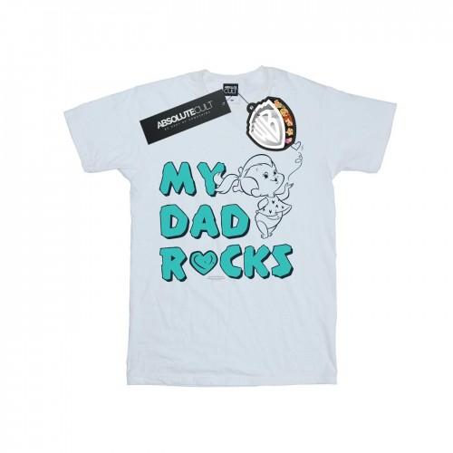The Flintstones Girls Pebbles My Dad Rocks Cotton T-Shirt