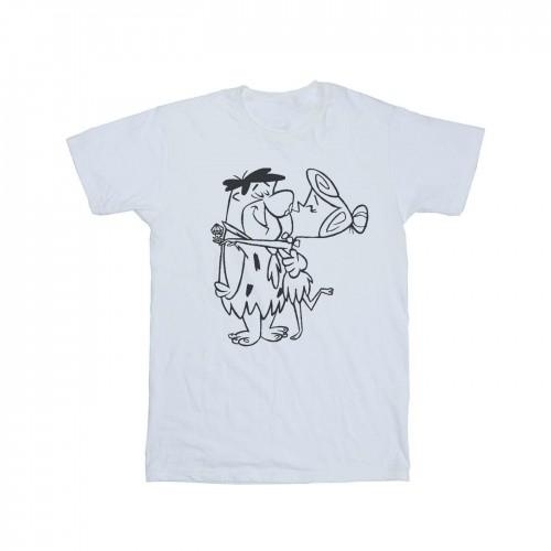 The Flintstones Girls Fred and Wilma Kiss Cotton T-Shirt