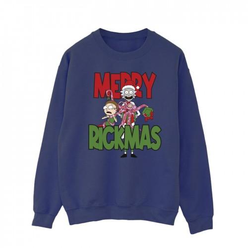 Rick And Morty Mens Merry Rickmas Sweatshirt
