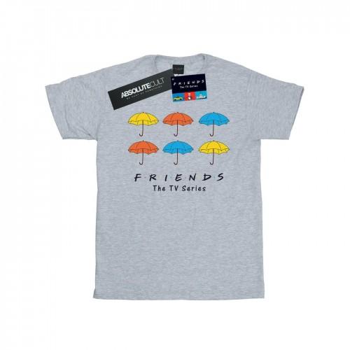 Friends Girls Colored Umbrellas Cotton T-Shirt