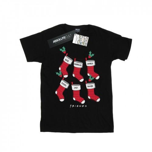 Friends Girls Christmas Stockings Cotton T-Shirt