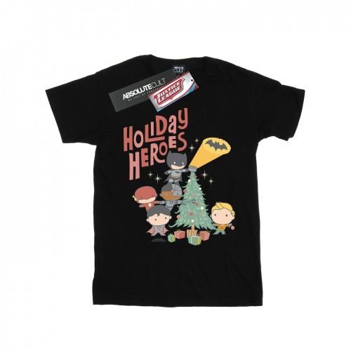 DC Comics Boys Justice League Holiday Heroes T-Shirt