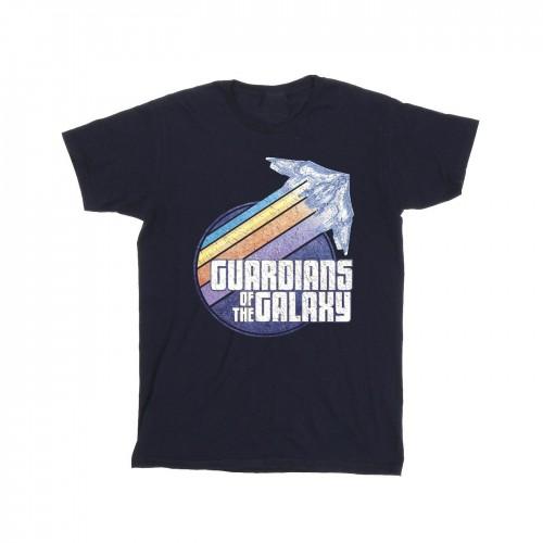 Guardians Of The Galaxy Girls Badge Rocket Cotton T-Shirt