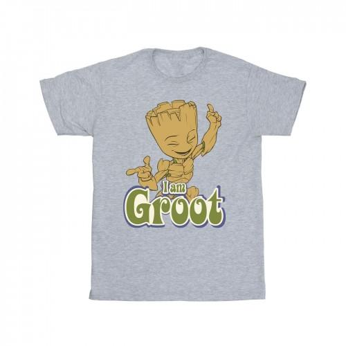 Guardians Of The Galaxy Girls Groot Dancing Cotton T-Shirt