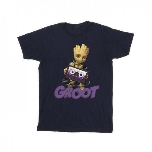 Guardians Of The Galaxy Girls Groot Casette Cotton T-Shirt