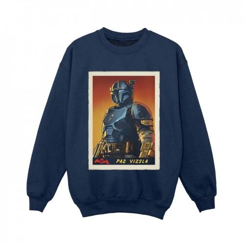 Star Wars Boys The Mandalorian Paz Vizla Card Sweatshirt