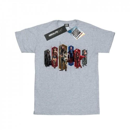 DC Comics Boys Justice League Movie Team Hexagons T-Shirt