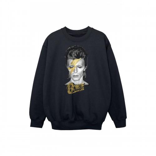 David Bowie Boys Aladdin Sane Gold Bolt Sweatshirt