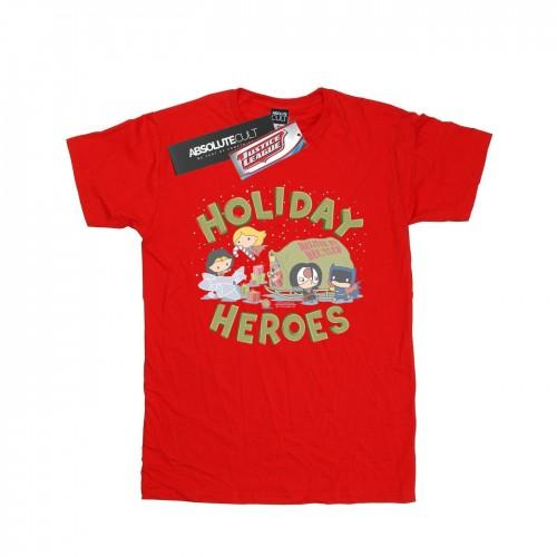 DC Comics Girls Justice League Christmas Delivery Cotton T-Shirt