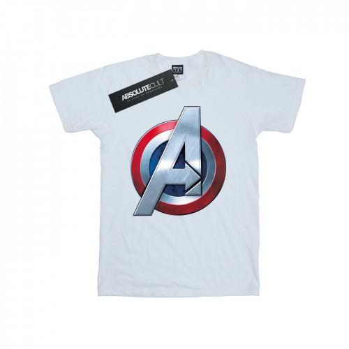 Marvel Girls Avengers 3D Logo Cotton T-Shirt