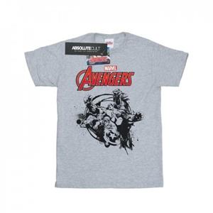Marvel Girls Avengers Team Burst Cotton T-Shirt