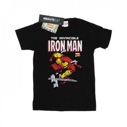 Marvel Girls Iron Man Smash Cotton T-Shirt