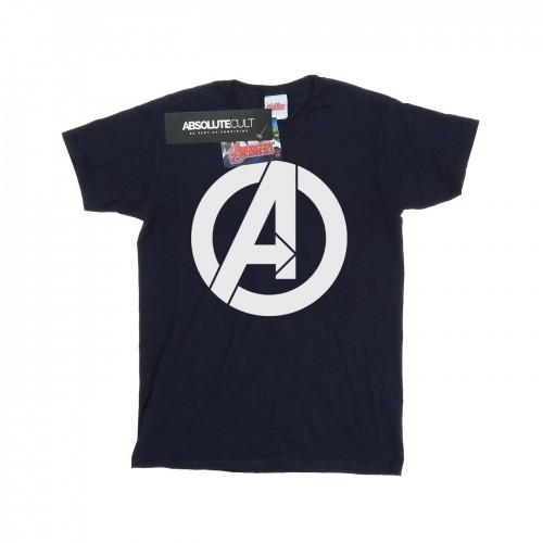 Marvel Girls Avengers Simple Logo Cotton T-Shirt