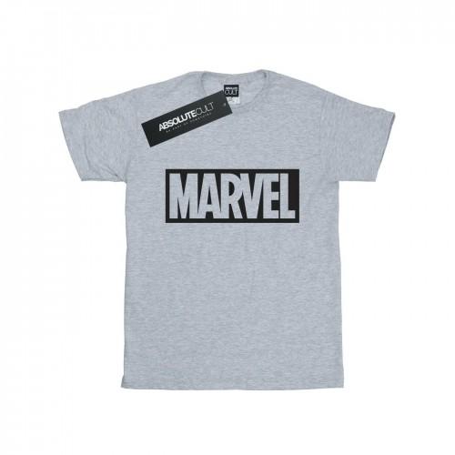 Marvel Girls Logo Outline Cotton T-Shirt