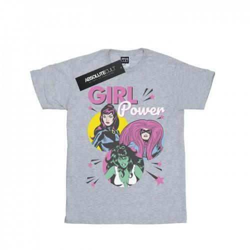 Marvel Comics Girls Girl Power Cotton T-Shirt