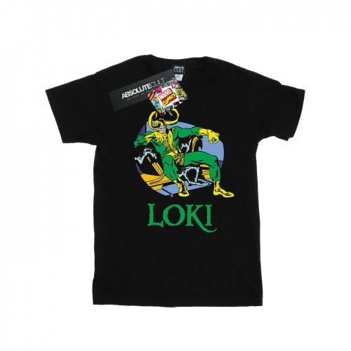Marvel Girls Loki Throne Cotton T-Shirt