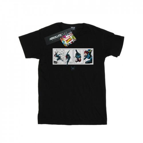 Marvel Comics Girls Black Widow Comic Strip Cotton T-Shirt