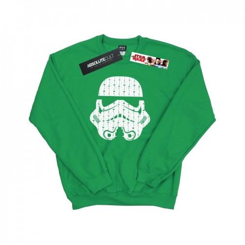 Star Wars Mens Christmas Stormtrooper Helmet Sweatshirt