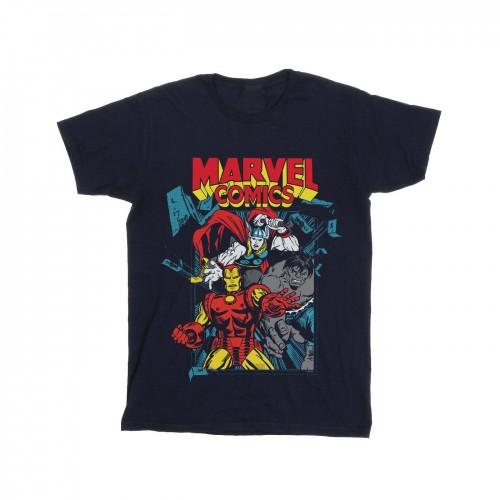Marvel Comics Girls Trio Pose Cotton T-Shirt